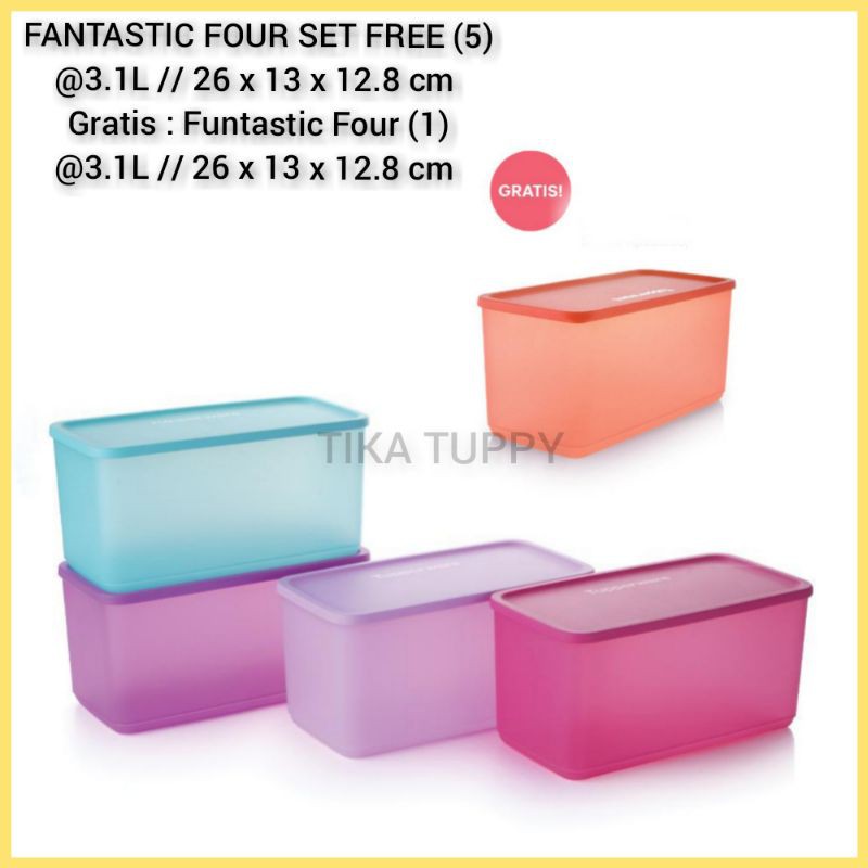 PROMO FANTASTIK FOUR FREE 5 TUPPERWARE ORIGINAL
