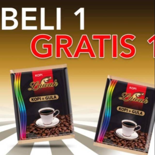 

Kopi luwak (kopi plus gula) 1 renceng 15 sachet