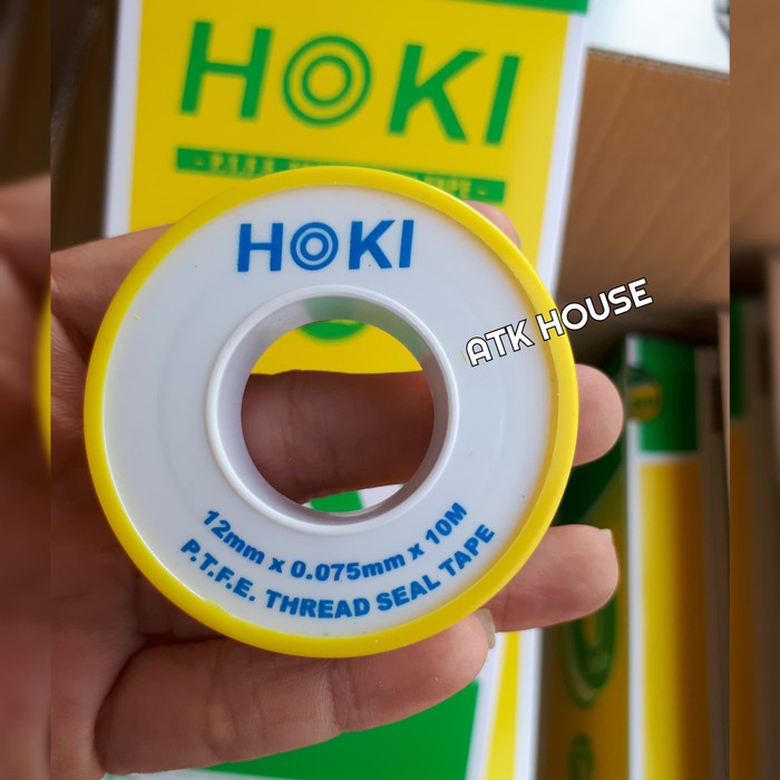 

Sealtape HOKI 12mm*10m GOOD QUALITY/Seal Tape/Isolasi Keran Air Pipa