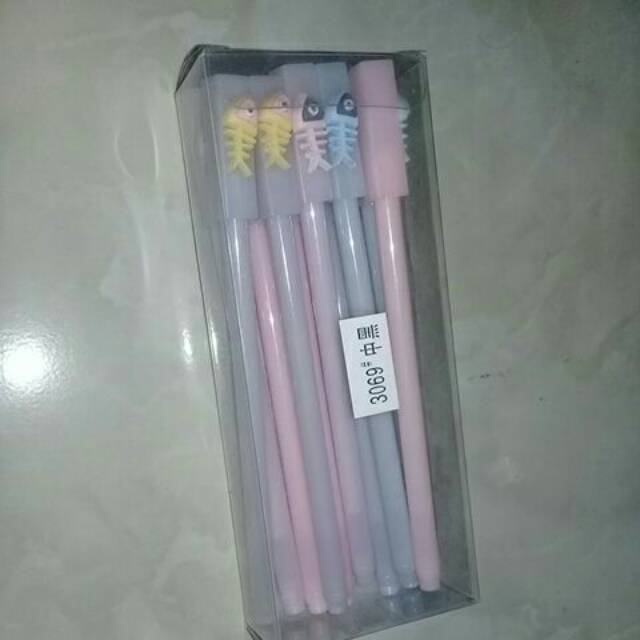 

Pulpen GEL 0.5 BENTUK TULANG IKAN VARIAN WARNA/PULPEN KOREA