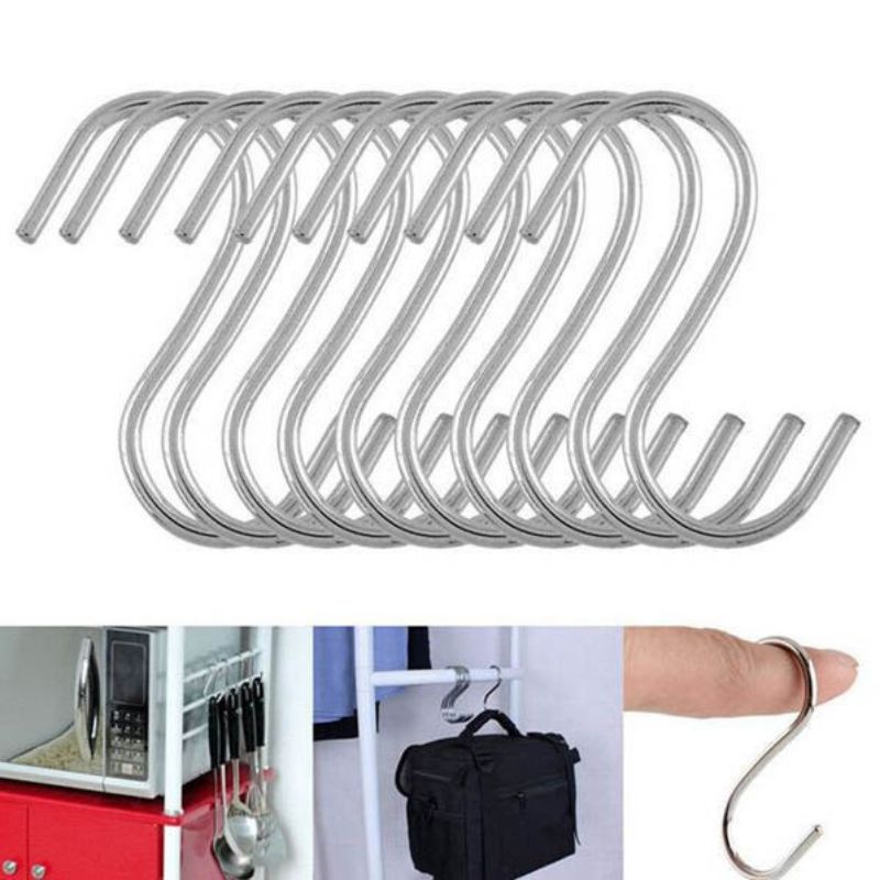 Stainless Steel Hook Hanger Gantungan Pengait S Bahan Kuat Anti Karat Size Besar