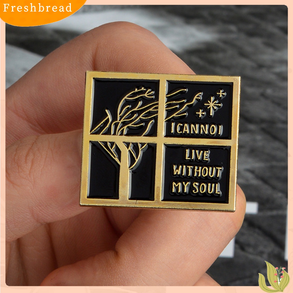 [ TERLARIS]Literature Jane Eyre Quote I Am No Bird Enamel Brooch Pin Collar Badge Jewelry