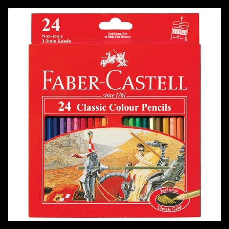 

Terlaris Pensil Warna Faber Castell Classic 24 Warna Barang Bagus