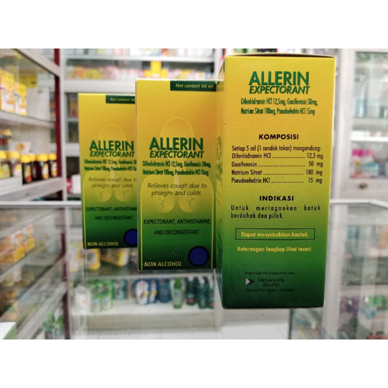 ALLERIN EXPECTORANT SIRUP 60ML - ED 01/2025