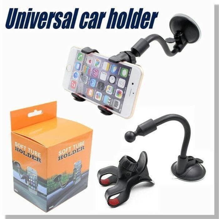 Car Phone Holder Universal / Holder Mobil Jepit 4 Cakar bisa HP besar