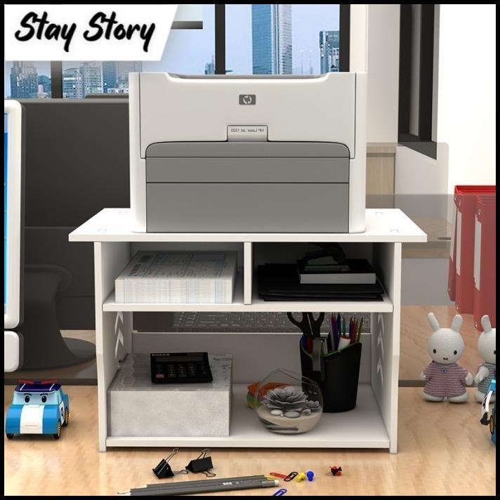 Rak Printer Kayu Meja Susun Minimalis Vintage Shabby