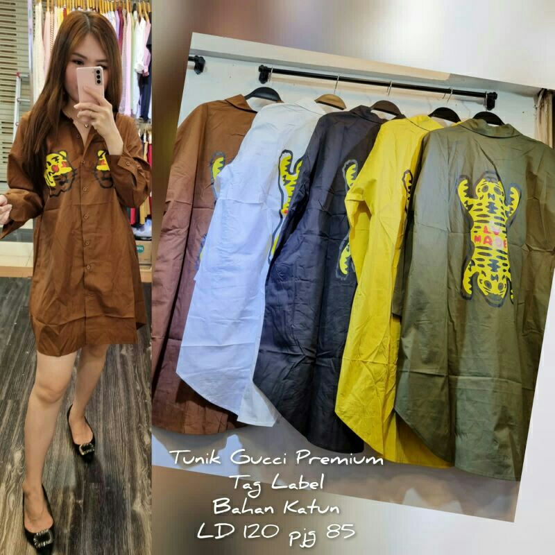 Tunik GCCI Katun Silk Import