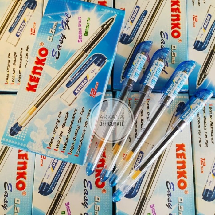 

Pulpen Kenko Gel 0.5 MM Biru Per Pack