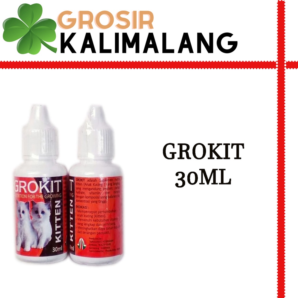 Grokit Vitamin Penambah Nafsu Makan Anak Kucing 30ml