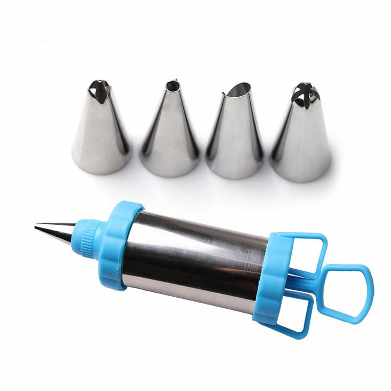 6 Pcs/Set Stainless Steel Nozzle Kue Krim Spuit Scraper Set Fondant Kue DIY Baking Pastry Alat