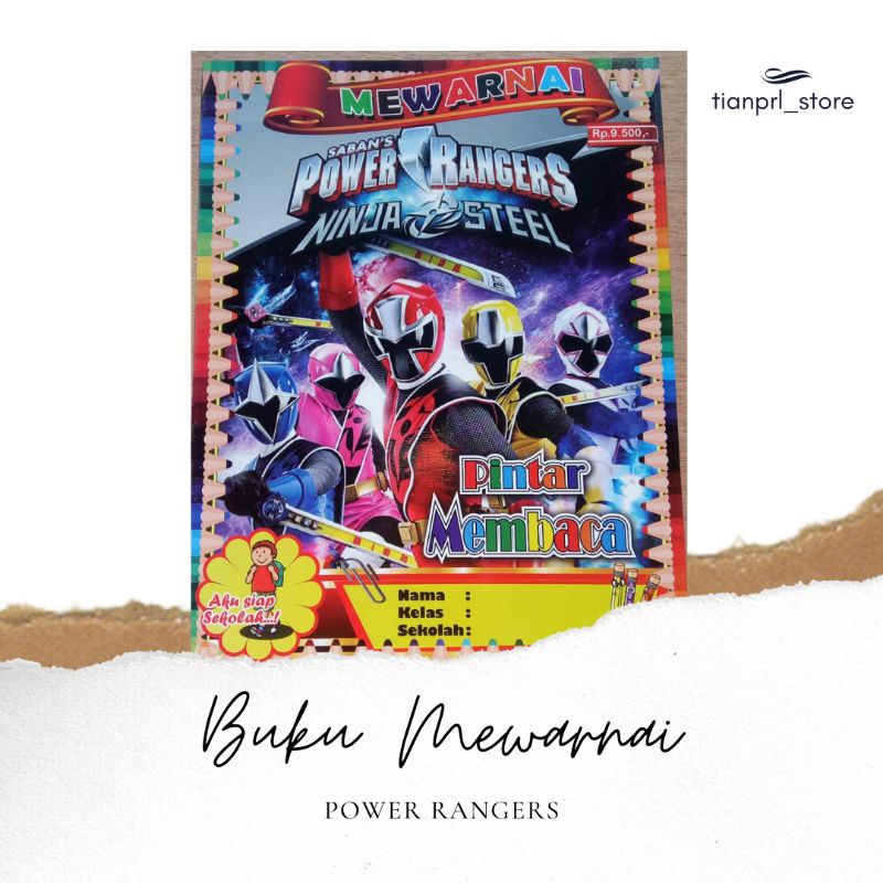 

BUKU MEWARNAI POWER RANGERS