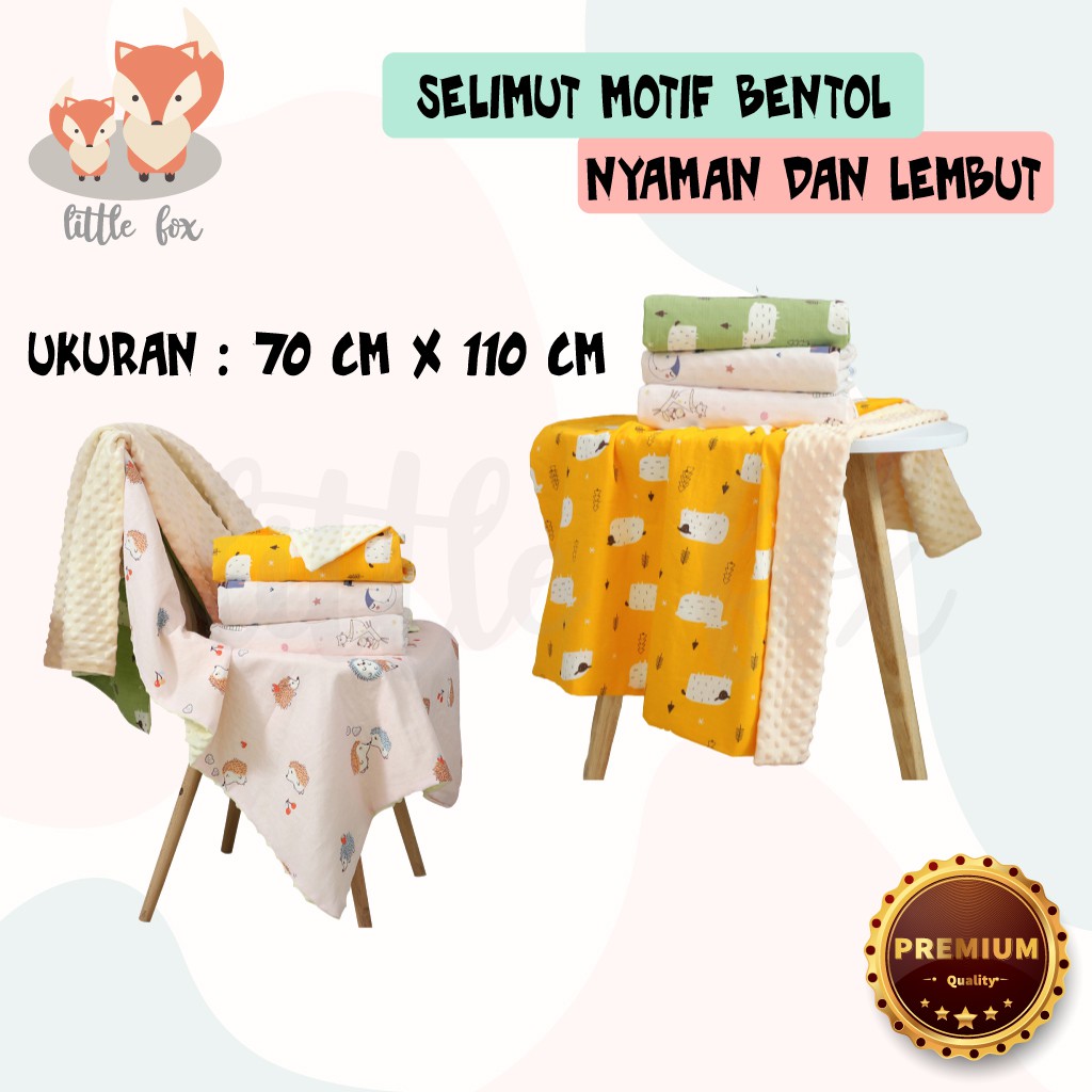 [ IMPORT] Selimut Bentol Motif Lucu / Baby Blanket / Selimut Bulu Halus Hangat