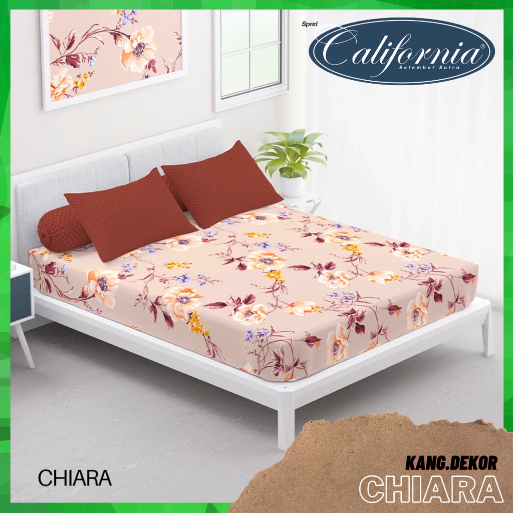 SPREI CALIFORNIA MOTIF CHIARA QUEEN KING SINGLE SIZE 160X200 180X200 120X200 SPREI NO 1 2 3 MURAH SE