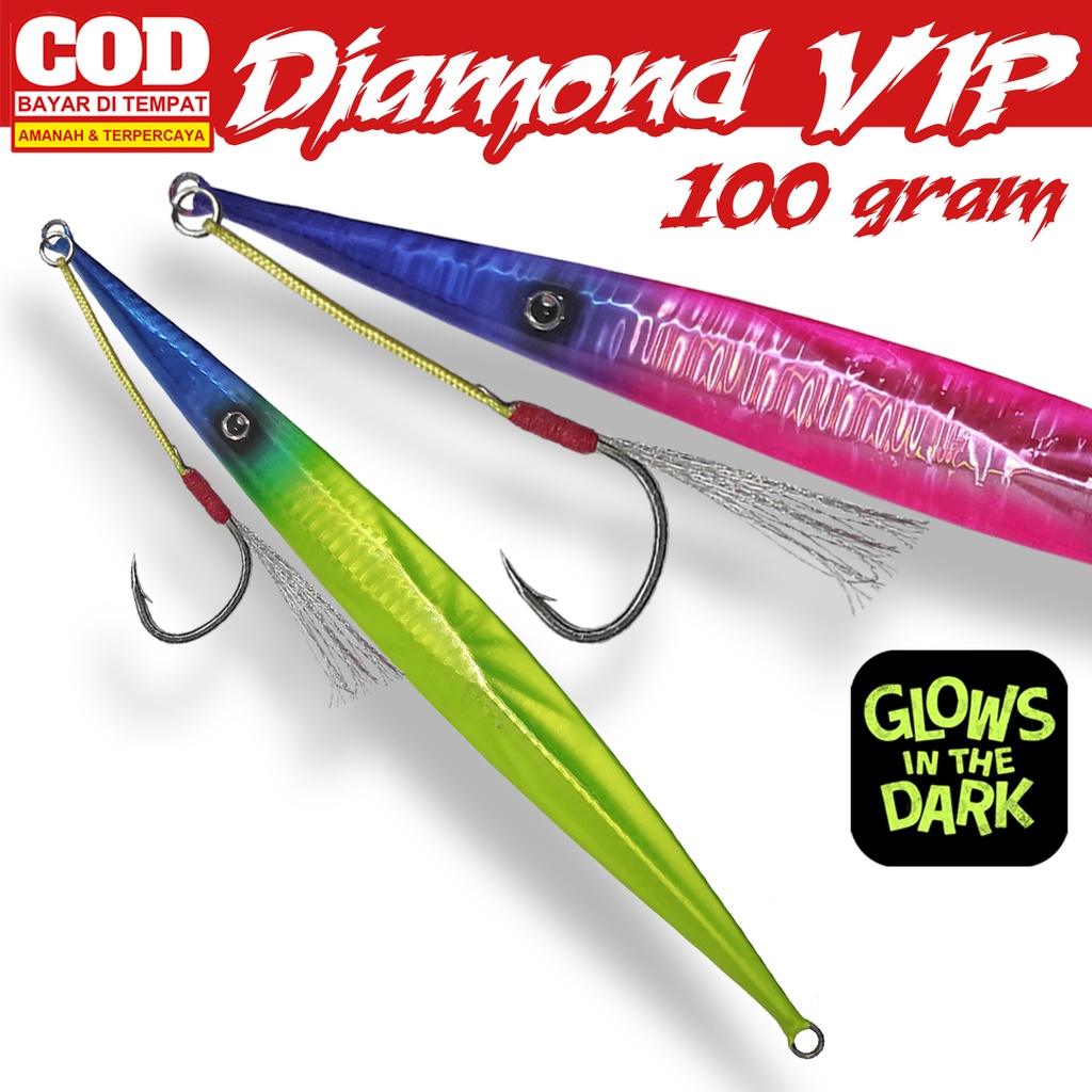 Metal Jig 100g Diamond VIP Handmade Master of Jigging Mata Kail