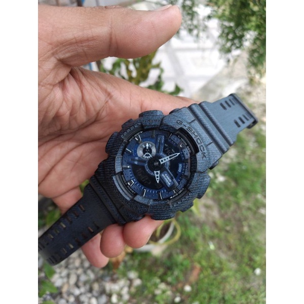 Jam Tangan Pria Casio G Shock GA-110-DC-1ADR Original  Denim second Jam saja