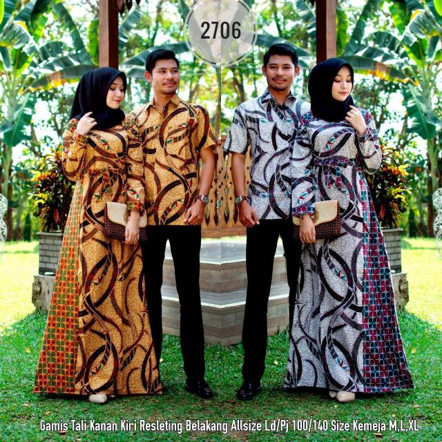 GROSIR BATIK COUPLE GAMIS KATUN