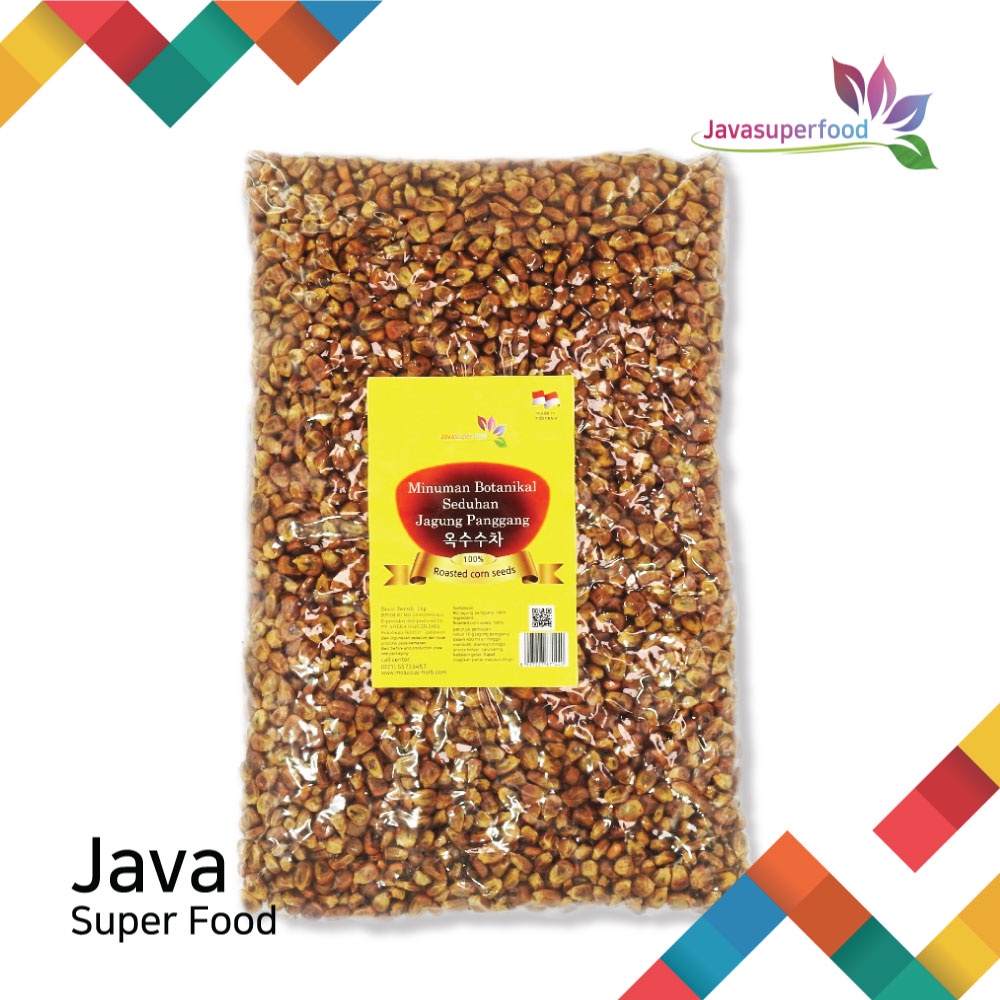 Teh Biji Jagung Panggang Utuh 1kg Lokal / Roasted Corn Seeds 1Kg