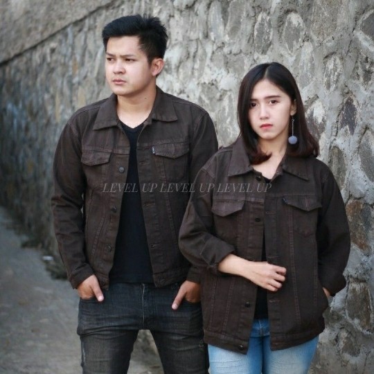 TURUN HARGA ! JAKET JEANS WANITA &amp; PRIA OVERSIZE WARNA / JAKET PRIA / JAKET JEANS WARNA