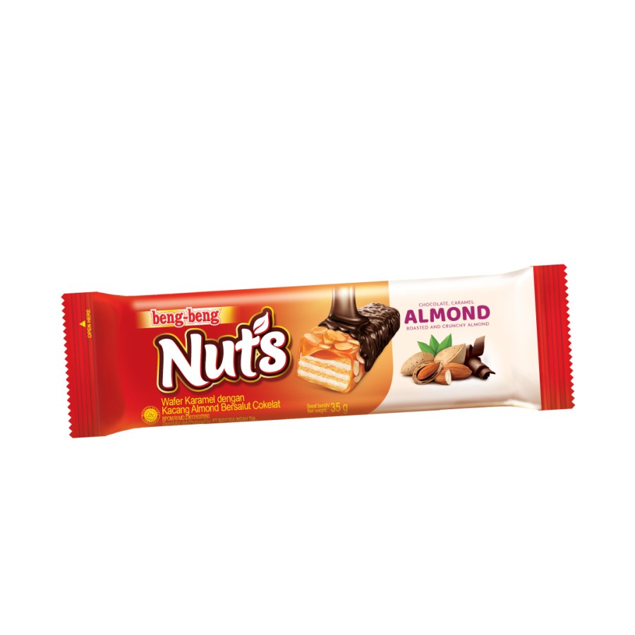 Beng Beng Nuts Almond Chocolate @ 35gr - ( HARGA 1 PAKET ISI 5 Pcs )