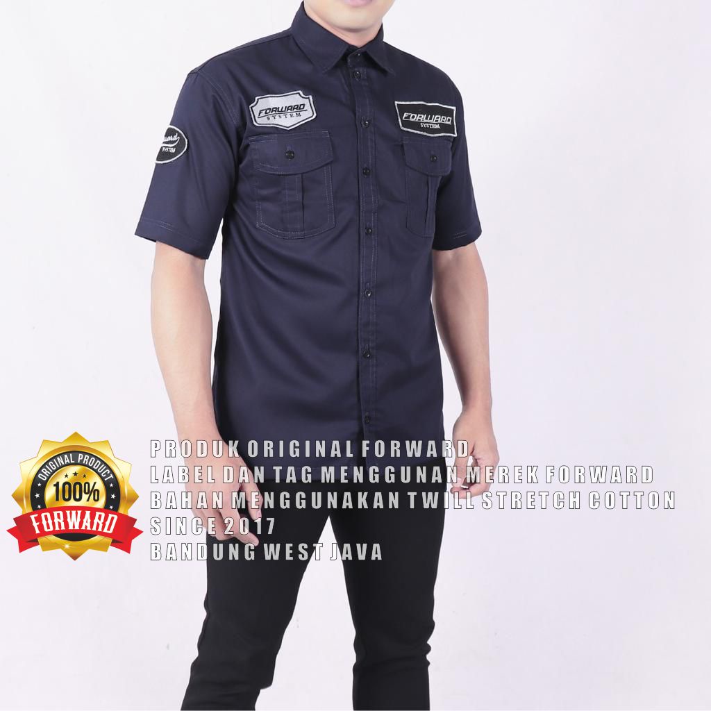 WORKSHIRT SS - SERI KEMEJA PATCH Pendek 3 WARNA/ Baju Kerja Lapangan Nyaman Dipakai BY FORWARD System K1 Forwardshop