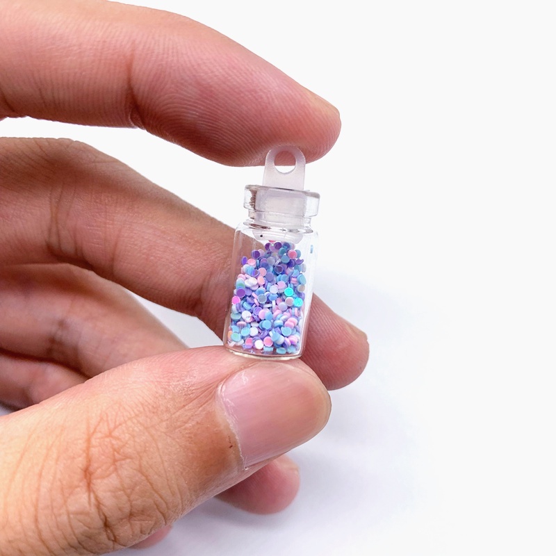 10Pcs/lot 11x28mm drift bottle glass bottle pendant for making DIY jewelry pendant accessories