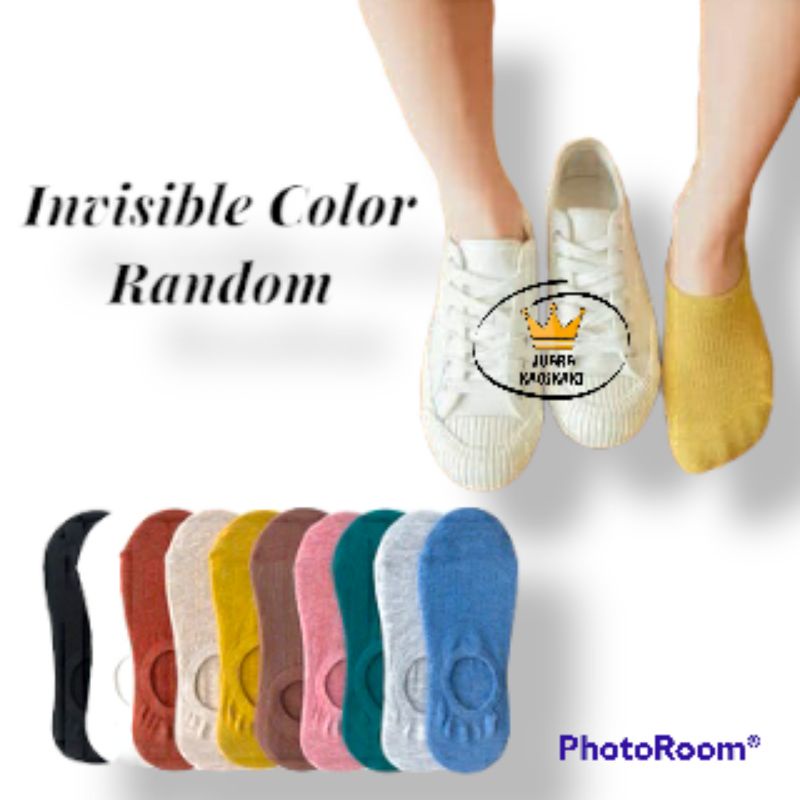 Hidden Socks Kaos Kaki Invisible Tidak Terlihat Kaos Kaki Pendek Casual Import