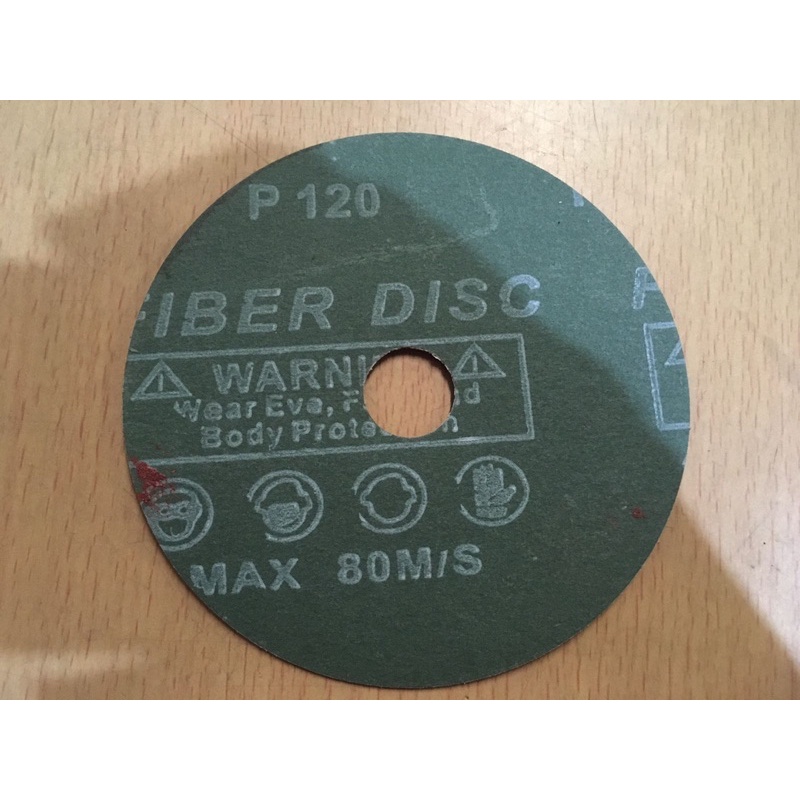 amplas bulat fiber disc 4 inch grit #100 120