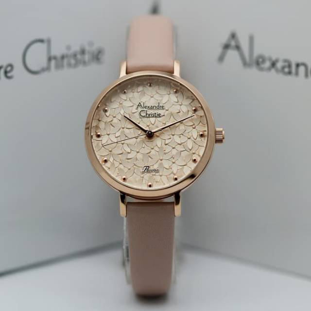 JAM TANGAN CEWEK / WANITA ALEXANDRE CHRISTIE AC 2728 PINK ROSEGOLD