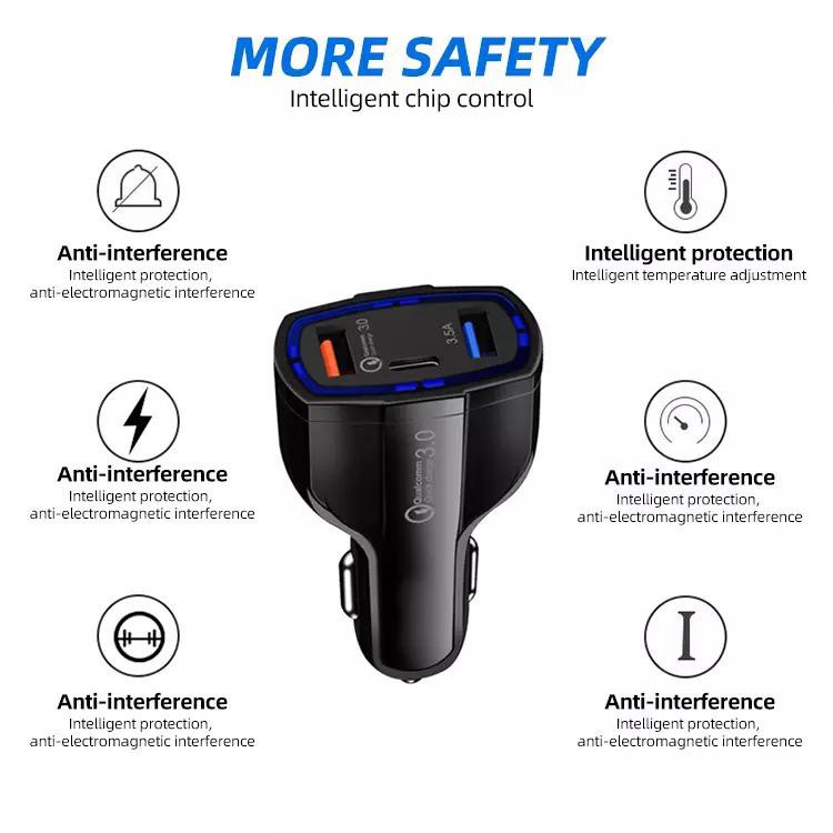 [RO ACC] NVN-SV3 CHARGER MOBIL PD FAST CHARGING CAR CHARGER QUALCOMM 3.0