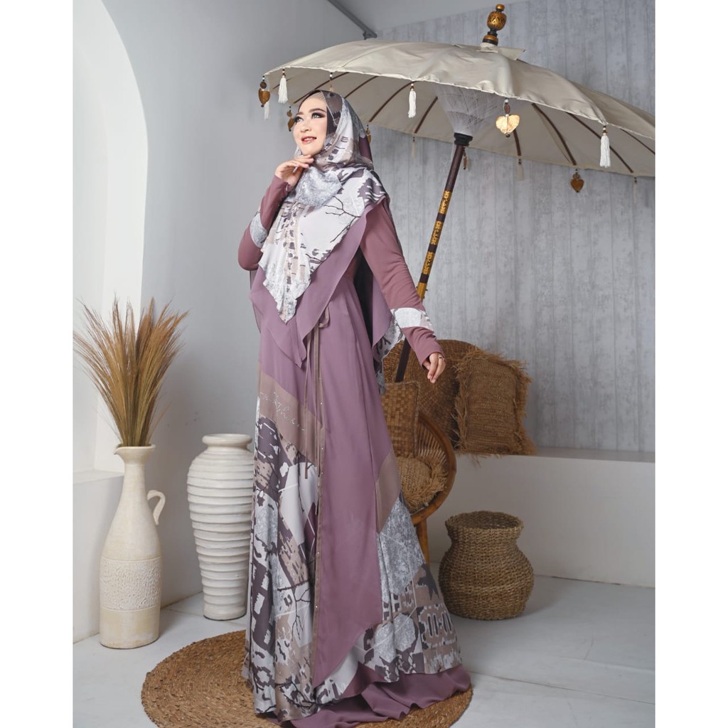 [MOTIF HAWA SALE] GAMIS SYARI / DRESS SET "MARIMAR " By Motifhawa Official