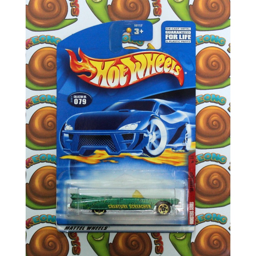 HOT WHEELS 59 CADILLAC - MONSTERS SERIES - HIJAU