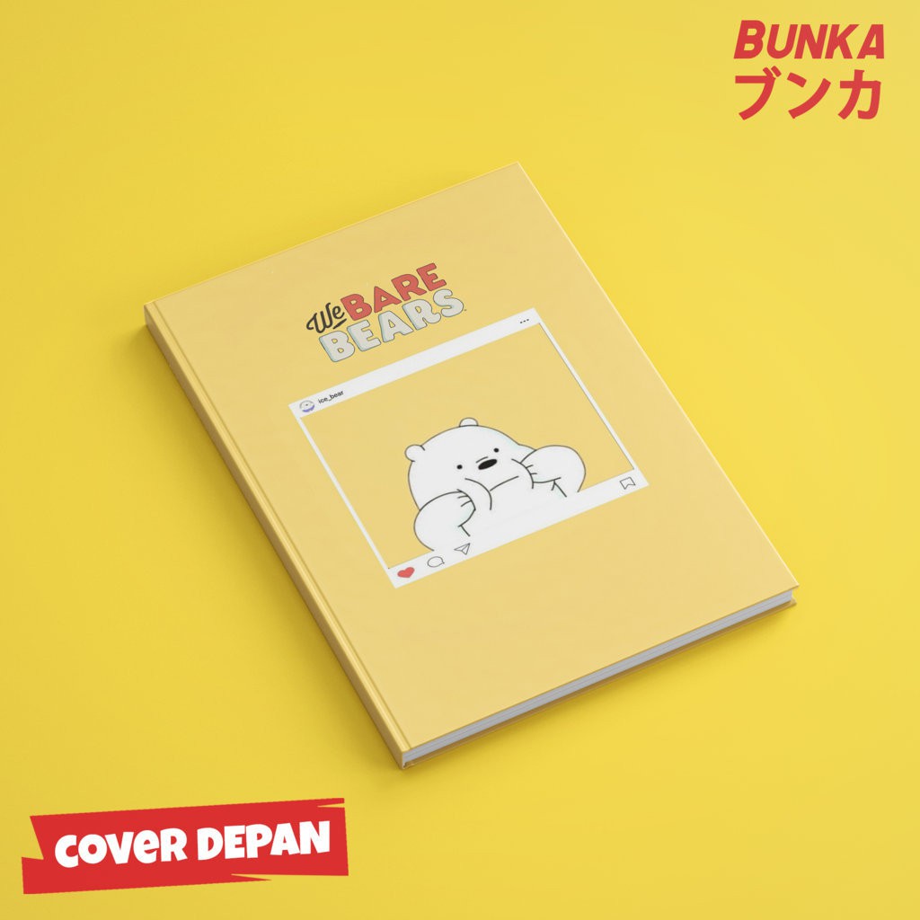 

Notebook We Bare Bears Ice Bear Insta Hardcover A5 Buku Tulis Catatan Note Agenda Planner
