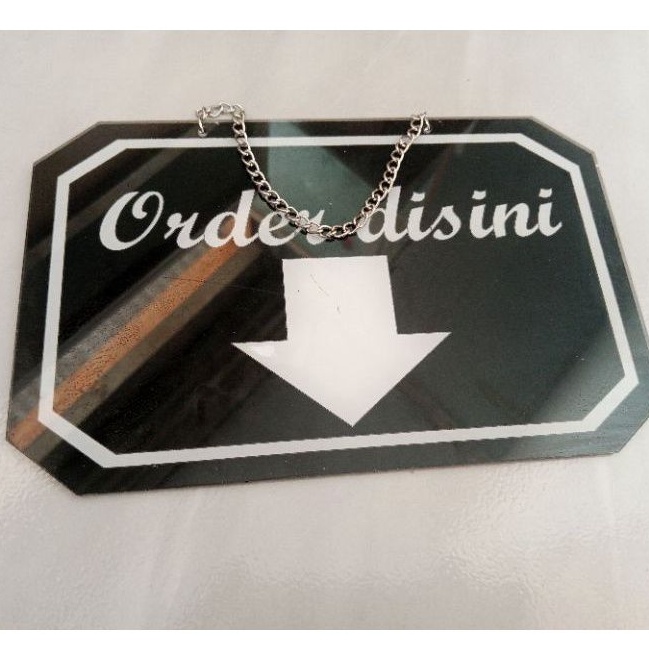 (Order Disini/order here) Acrylic signboard