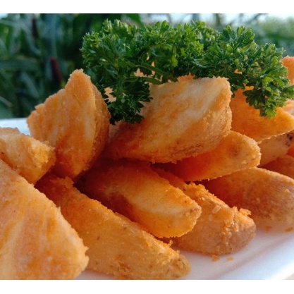 

Wedges Potato Spicy Murah 500gr Kemaasan Thinwall Free Bubble Wrap dan Dus Tebal