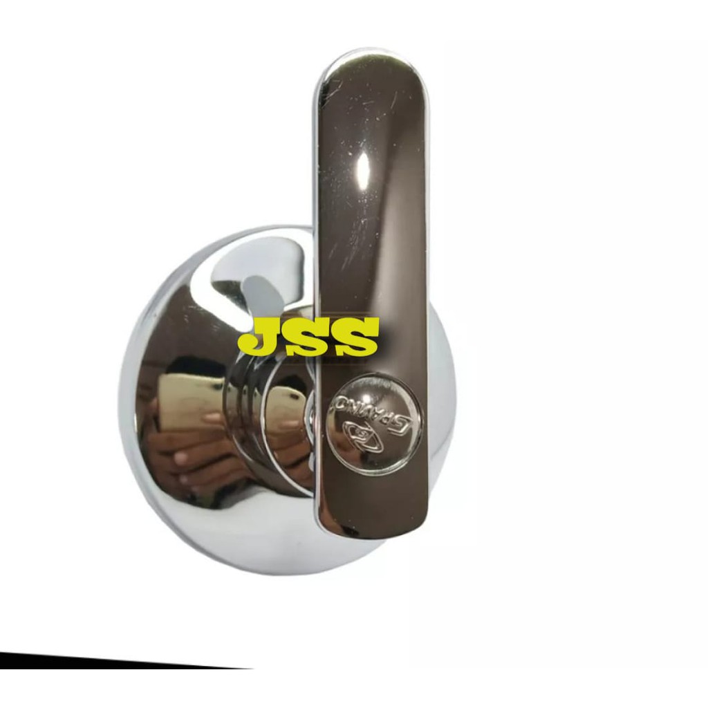 Stop Kran Tanam Kuningan Stop Kran Shower Plat Stainless Drat 1/2 Inch