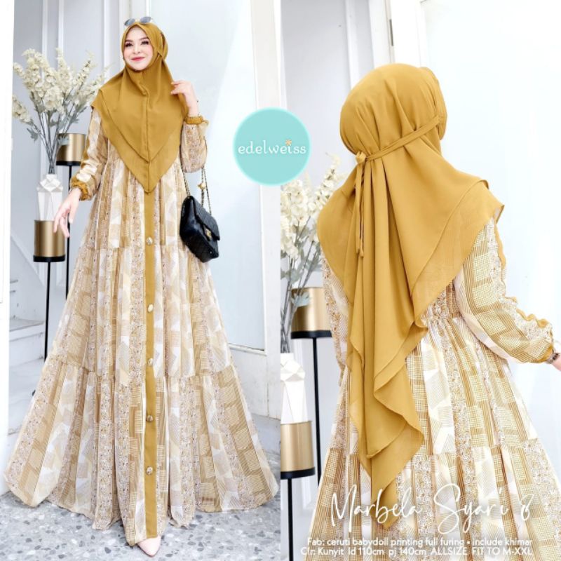 Marbela Syar'i 8 Gamis Wanita by Edelweiss