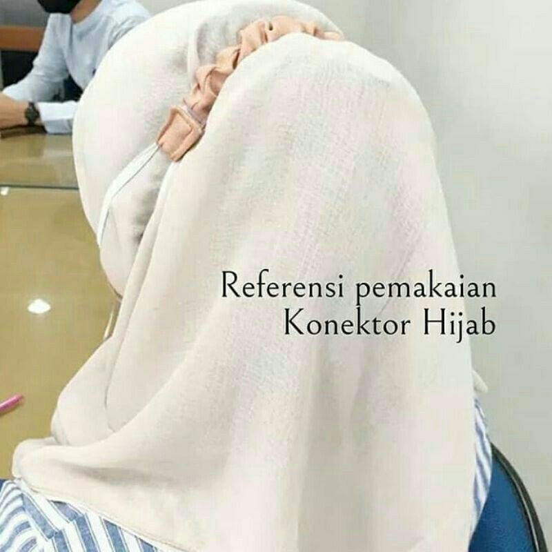KONEKTOR MASKER HIJAB KAIN PEREKAT VELCRO / PENGAIT MASKER / CONNECTOR MASK