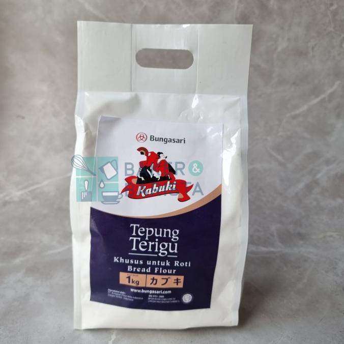 

Tepung Terigu kabuki biru Bungasari Bread flour premium tepung roti bakernbar99 Ayo Beli