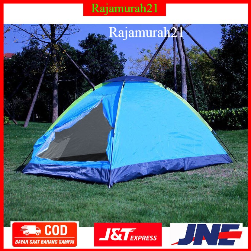 Tenda/Tenda camping/Double Layer Door Camping Tent / Tenda Camping - ZP32750 - Blue