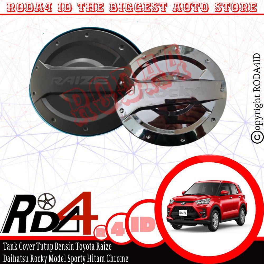 Tank Cover Tutup Bensin  Raize  Rocky Model Sporty