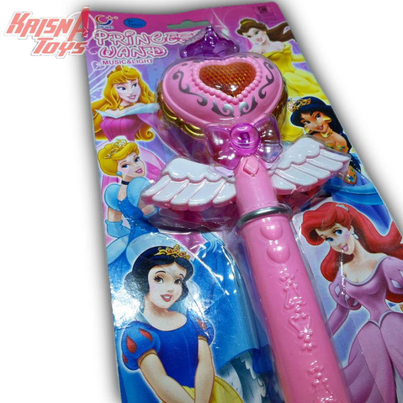 Mainan Anak Tongkat Peri Love_Princess wand music and light