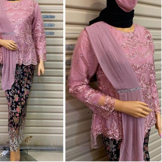 ✱ () SETELAN KEBAYA SELENDANG MODERN/KEBAYA WISUDA/KEBAYA SELENDANG/BAJU KEBAYA MODERN/KEBAYA TILLE