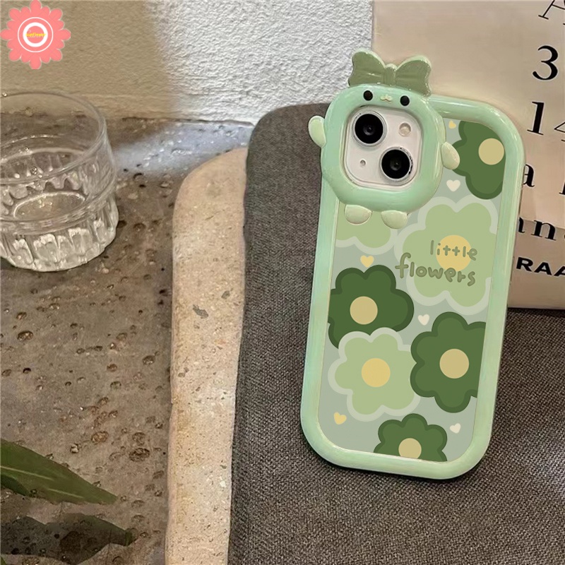 Soft Case TPU Motif Kartun Monster 3D Untuk iPhone 11 13 12 14 Pro MAX 7plus 8plus 7 8 6 6S 14 Plus XR X XS MAX SE