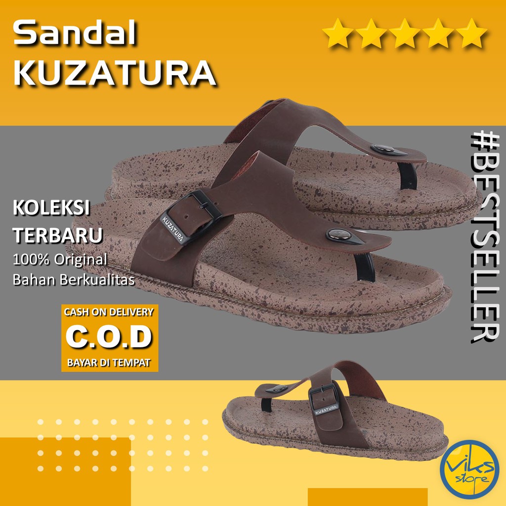 Sendal Flip Flop | Sandal Santai | Sendal Jepit Pria Cowok Distro Kuzatura Original Lokal Nyaman