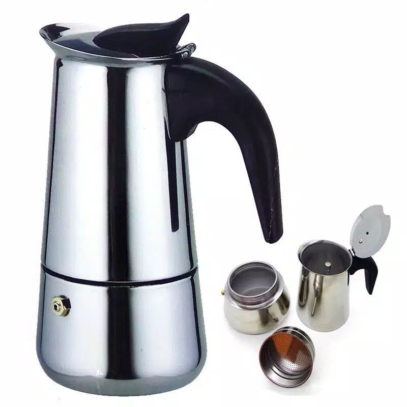 ESPRESSO COFFE MAKER 300 Ml 6 Cup Alat Pembuat Kopi Penyedu Kopi Teko Filter Penyaringan Kopi