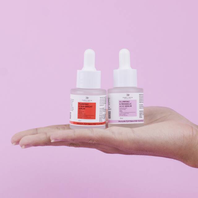 PAKET DUA SERUM GLOW PLUMPING FABIL BEAUTY (Plumping mandelic Acid
-Plumping Bright Skin)