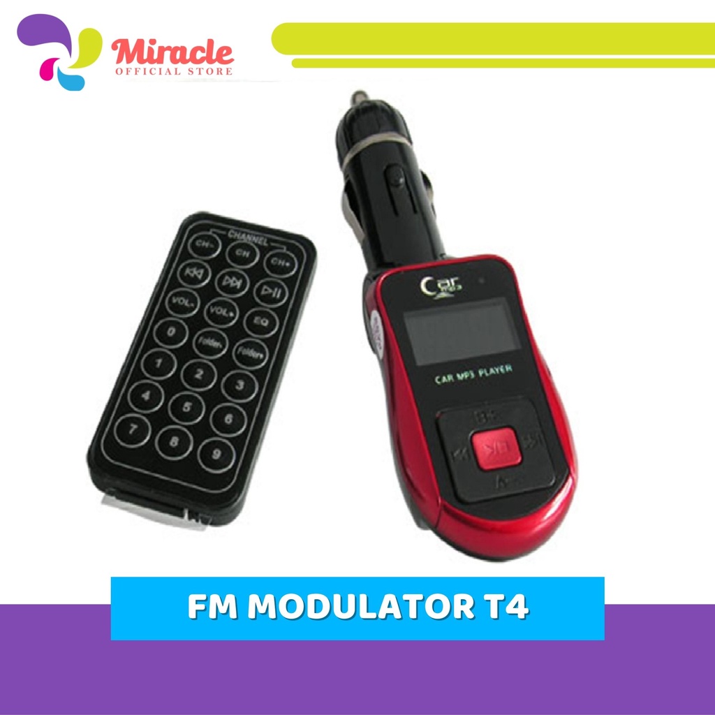 CAR MP3 PLAYER/ FM MODULATOR T4 - 62915