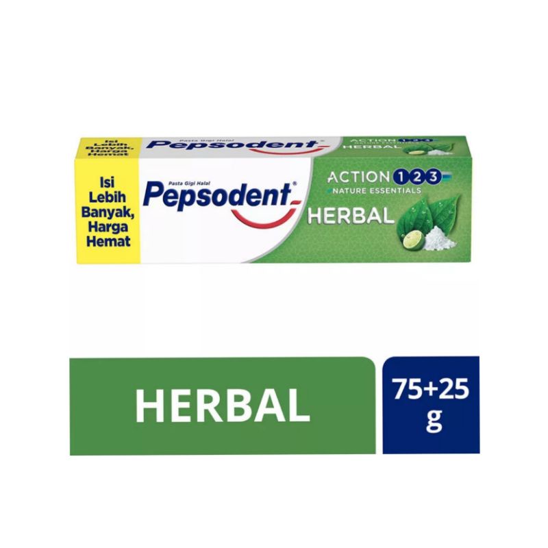 PEPSODENT Pasta Gigi 123 Herbal 190gr