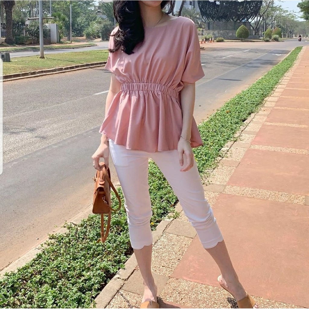 Baju Atasan Wanita Terbaru 2021 Baju Atasan Blouse Model Kekinian Blouse Sheeva Shopee Indonesia