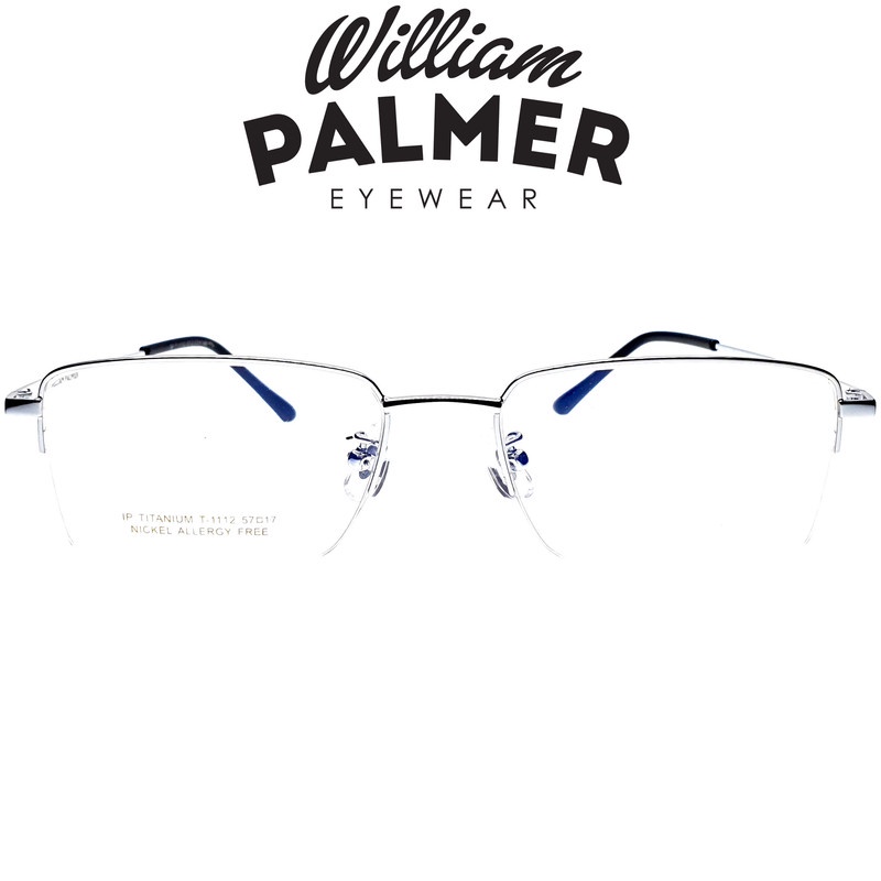 William Palmer Kacamata Pria Wanita Titanium 1112  Silver